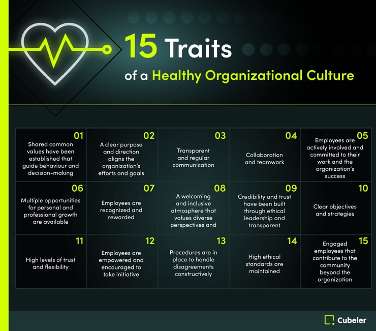 15 traits of a healthy organizational culture